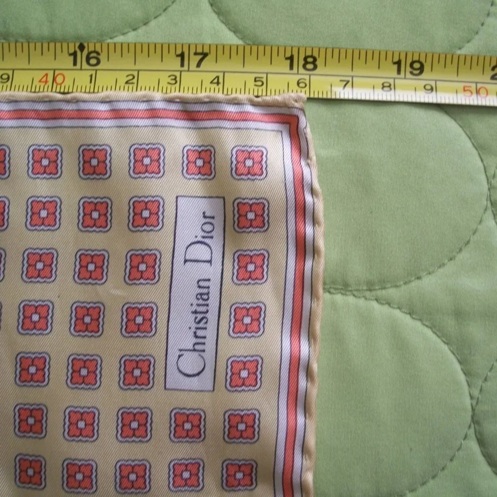 Vintage Christian Dior Silk Handkerchief Scarf